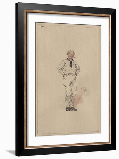 Ham Peggotty, C.1920s-Joseph Clayton Clarke-Framed Giclee Print