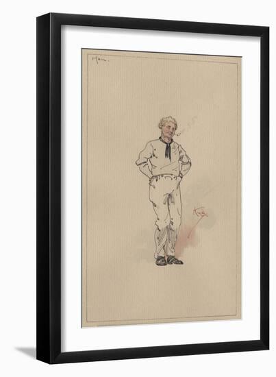 Ham Peggotty, C.1920s-Joseph Clayton Clarke-Framed Giclee Print