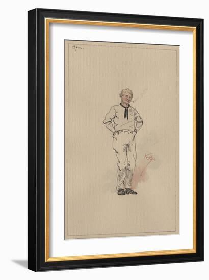 Ham Peggotty, C.1920s-Joseph Clayton Clarke-Framed Giclee Print