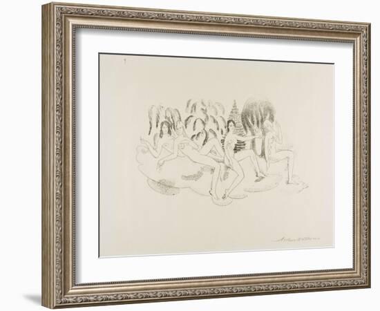 Hamadryads, 1919-20-Arthur Bowen Davies-Framed Giclee Print