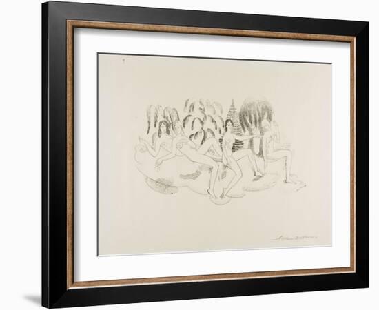 Hamadryads, 1919-20-Arthur Bowen Davies-Framed Giclee Print