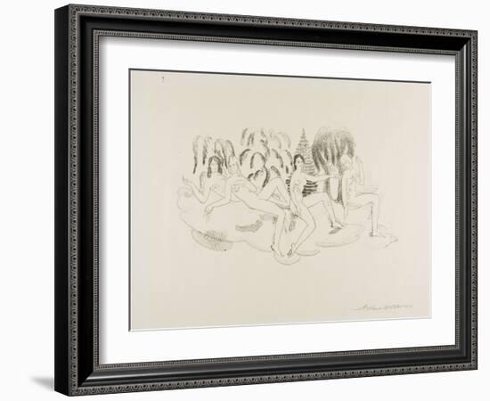 Hamadryads, 1919-20-Arthur Bowen Davies-Framed Giclee Print