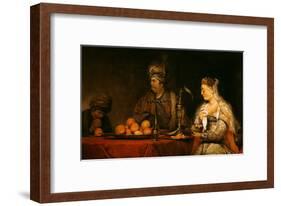 Haman and Ahasuerus at the Feast of Esther-Aert de Gelder-Framed Giclee Print