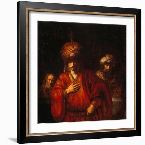 Haman erahnt sein Schicksal (David und Uriah). 1665-null-Framed Giclee Print