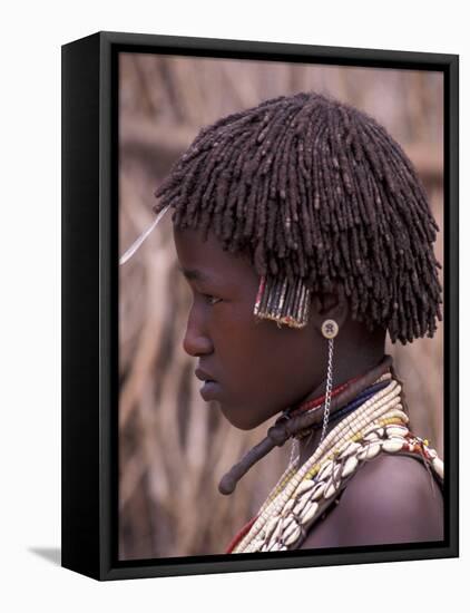 Hamar Tribegirl, Ethiopia-Gavriel Jecan-Framed Premier Image Canvas