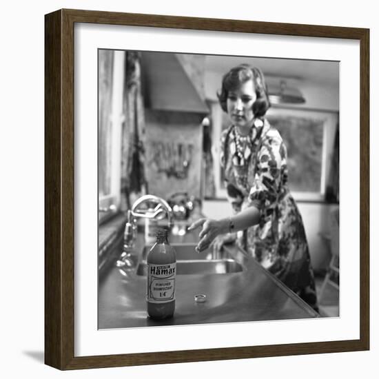 Hamax Disinfectant, Marketing Shot, 1963-Michael Walters-Framed Photographic Print