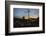 Hamburg - a Subway Car Driving over a Bridge at Sundown-Petra Daisenberger-Framed Photographic Print