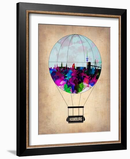 Hamburg Air Balloon-NaxArt-Framed Art Print