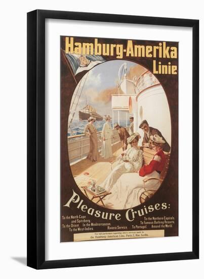 Hamburg America Line, Cruises-null-Framed Art Print