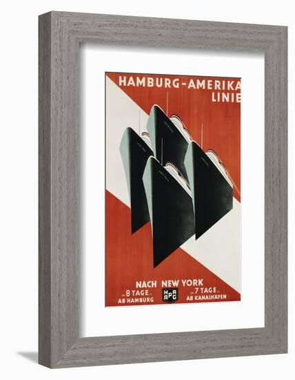 Hamburg-Amerika Linie Poster-Henning Koeke-Framed Photographic Print