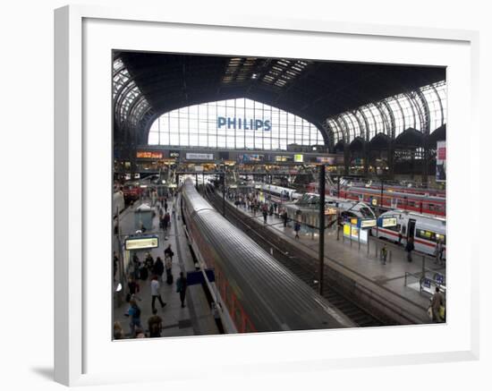 Hamburg Central Train Station, Hamburg, Germany-Yadid Levy-Framed Photographic Print