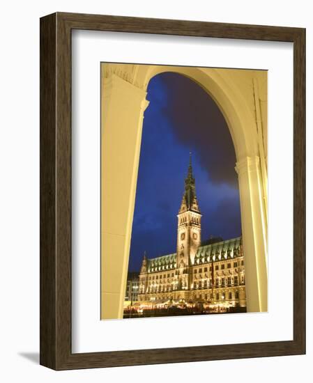 Hamburg City Hall in the Altstadt (Old Town), Hamburg, Germany-Yadid Levy-Framed Photographic Print