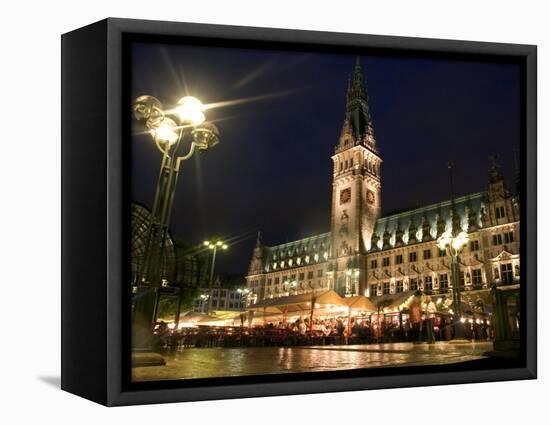 Hamburg City Hall in the Altstadt (Old Town), Hamburg, Germany-Yadid Levy-Framed Premier Image Canvas