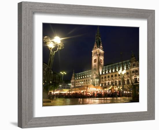 Hamburg City Hall in the Altstadt (Old Town), Hamburg, Germany-Yadid Levy-Framed Photographic Print