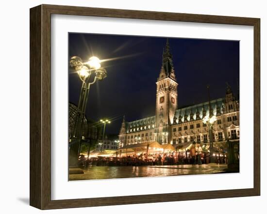 Hamburg City Hall in the Altstadt (Old Town), Hamburg, Germany-Yadid Levy-Framed Photographic Print