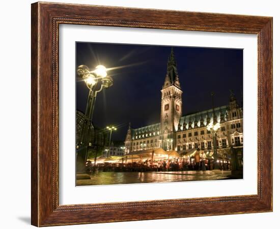 Hamburg City Hall in the Altstadt (Old Town), Hamburg, Germany-Yadid Levy-Framed Photographic Print