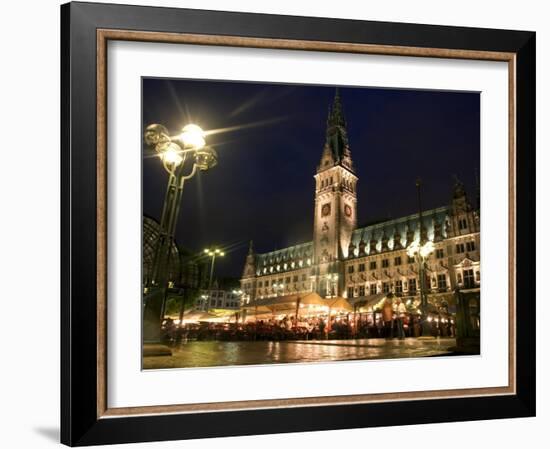 Hamburg City Hall in the Altstadt (Old Town), Hamburg, Germany-Yadid Levy-Framed Photographic Print