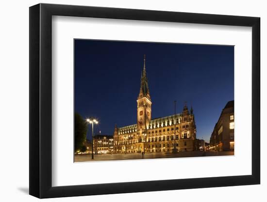 Hamburg, City Hall Market, Dusk-Catharina Lux-Framed Photographic Print