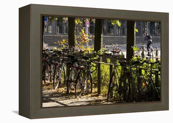 Hamburg, Fair Halls, Bicycles-Catharina Lux-Framed Premier Image Canvas