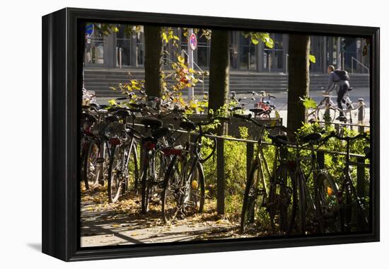 Hamburg, Fair Halls, Bicycles-Catharina Lux-Framed Premier Image Canvas