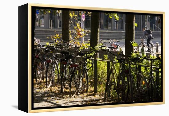 Hamburg, Fair Halls, Bicycles-Catharina Lux-Framed Premier Image Canvas