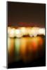 Hamburg Harbour in the Evening, Lights, Hamburg, Germany, Europe-Axel Schmies-Mounted Photographic Print