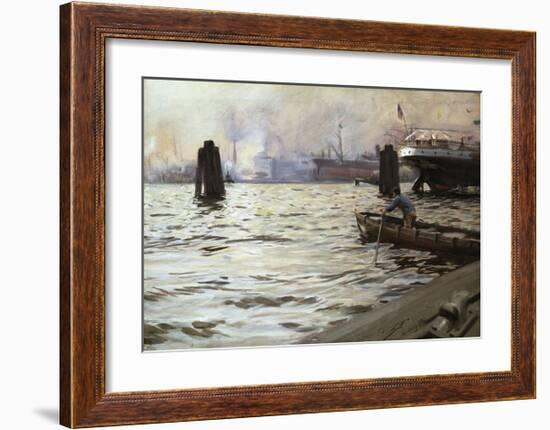 Hamburg Harbour-Anders Zorn-Framed Premium Giclee Print