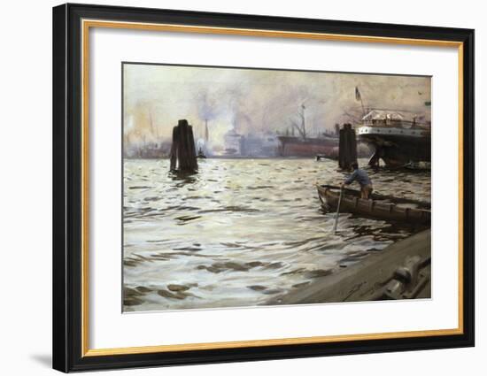 Hamburg Harbour-Anders Zorn-Framed Premium Giclee Print