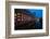 Hamburg, Harburg Channel, Dusk-Thomas Ebelt-Framed Photographic Print