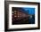 Hamburg, Harburg Channel, Dusk-Thomas Ebelt-Framed Photographic Print