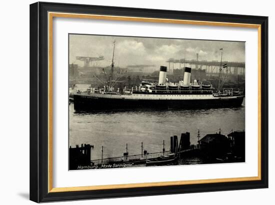 Hamburg, HSDG, Dampfschiff Monte Sarmiento, Hafen-null-Framed Giclee Print