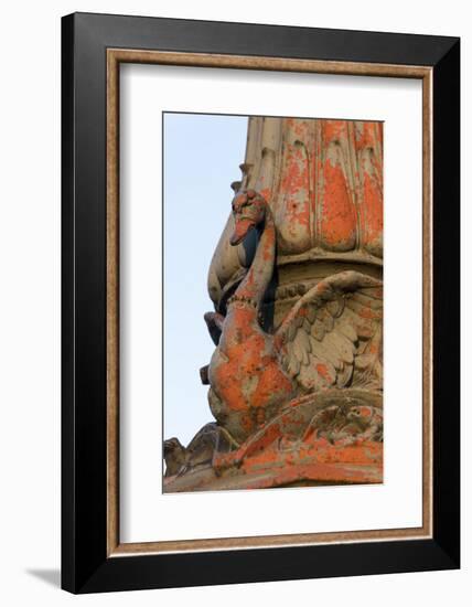 Hamburg, Lombardsbr?cke, Lantern, Ornament, Paint, Swan-Catharina Lux-Framed Photographic Print