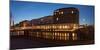 Hamburg, Panorama, Alster Arcades, in the Evening-Catharina Lux-Mounted Photographic Print