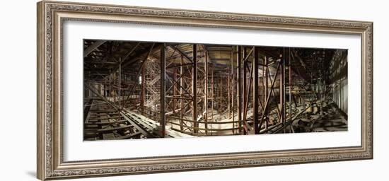 Hamburg, Panorama, Elbphilharmonie, Interior Scaffolding, Roof-Catharina Lux-Framed Photographic Print