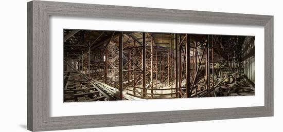 Hamburg, Panorama, Elbphilharmonie, Interior Scaffolding, Roof-Catharina Lux-Framed Photographic Print