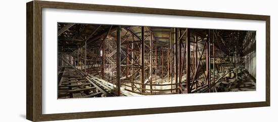 Hamburg, Panorama, Elbphilharmonie, Interior Scaffolding, Roof-Catharina Lux-Framed Photographic Print