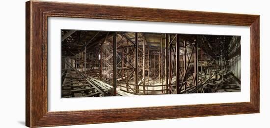 Hamburg, Panorama, Elbphilharmonie, Interior Scaffolding, Roof-Catharina Lux-Framed Photographic Print