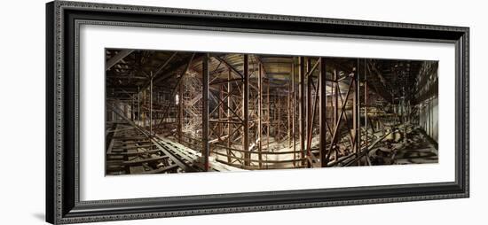 Hamburg, Panorama, Elbphilharmonie, Interior Scaffolding, Roof-Catharina Lux-Framed Photographic Print