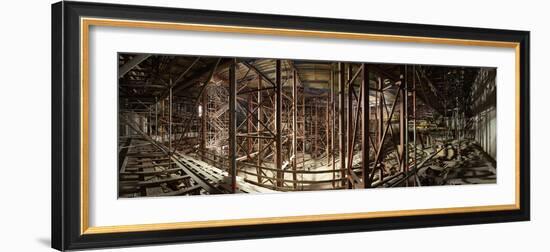 Hamburg, Panorama, Elbphilharmonie, Interior Scaffolding, Roof-Catharina Lux-Framed Photographic Print