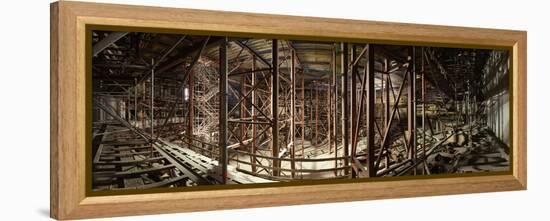 Hamburg, Panorama, Elbphilharmonie, Interior Scaffolding, Roof-Catharina Lux-Framed Premier Image Canvas