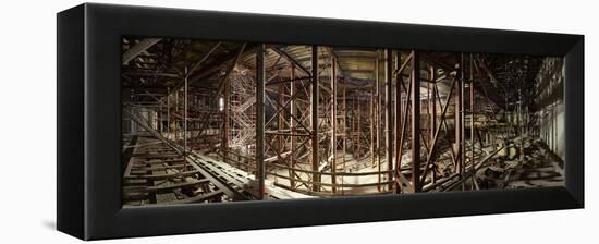 Hamburg, Panorama, Elbphilharmonie, Interior Scaffolding, Roof-Catharina Lux-Framed Premier Image Canvas