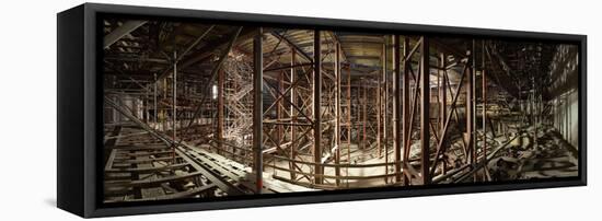 Hamburg, Panorama, Elbphilharmonie, Interior Scaffolding, Roof-Catharina Lux-Framed Premier Image Canvas