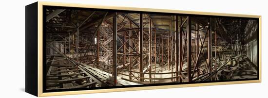 Hamburg, Panorama, Elbphilharmonie, Interior Scaffolding, Roof-Catharina Lux-Framed Premier Image Canvas