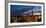 Hamburg, Panorama, Landing Stages, in the Evening-Catharina Lux-Framed Photographic Print