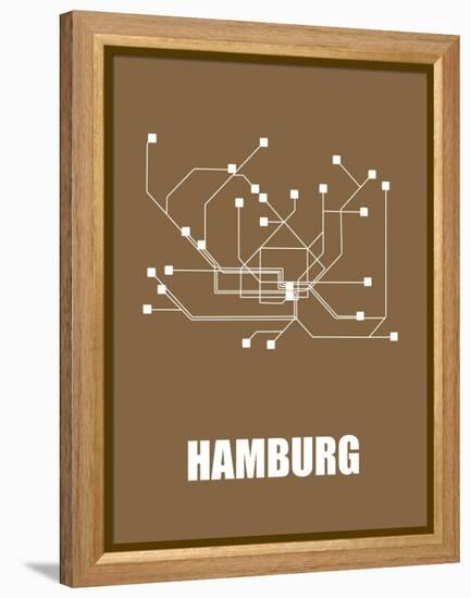 Hamburg Subway Map II-null-Framed Stretched Canvas