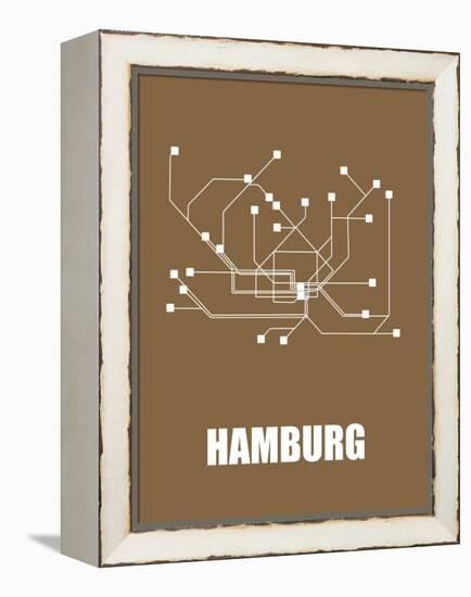 Hamburg Subway Map II-null-Framed Stretched Canvas