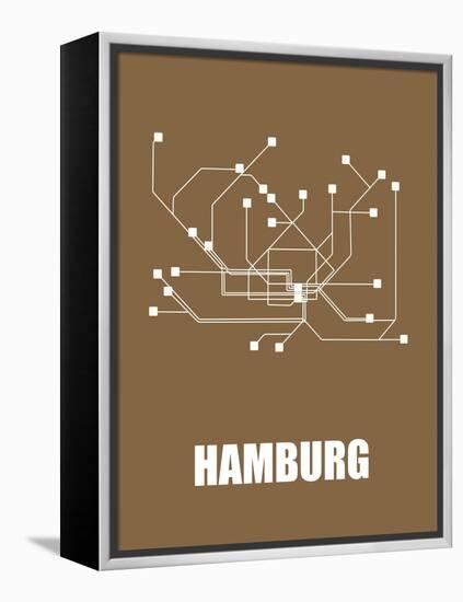 Hamburg Subway Map II-null-Framed Stretched Canvas