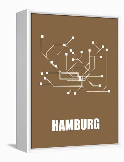 Hamburg Subway Map II-null-Framed Stretched Canvas