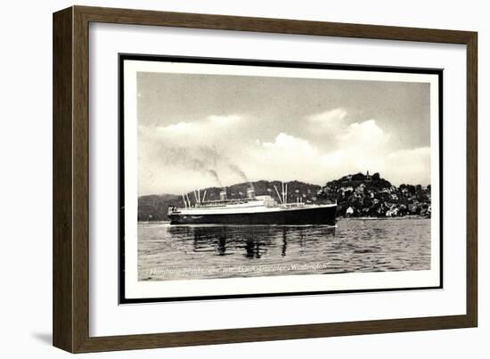 Hamburg, United States Lines, Dampfer Washington-null-Framed Giclee Print