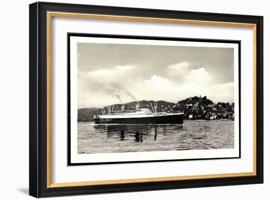 Hamburg, United States Lines, Dampfer Washington-null-Framed Giclee Print